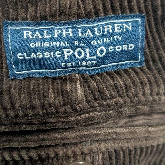 Vintage Ralph Lauren Brown Corduroy Pants Boy Size 12 - Picture 3 of 5